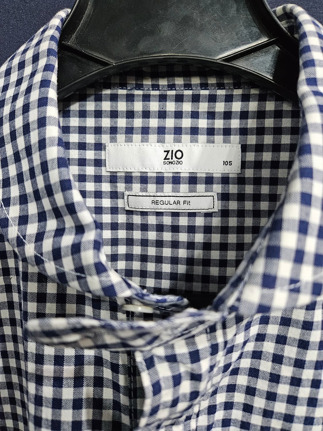 지오 송지오 스트라이프 체크 남성 105 긴팔셔츠  상품이미지3