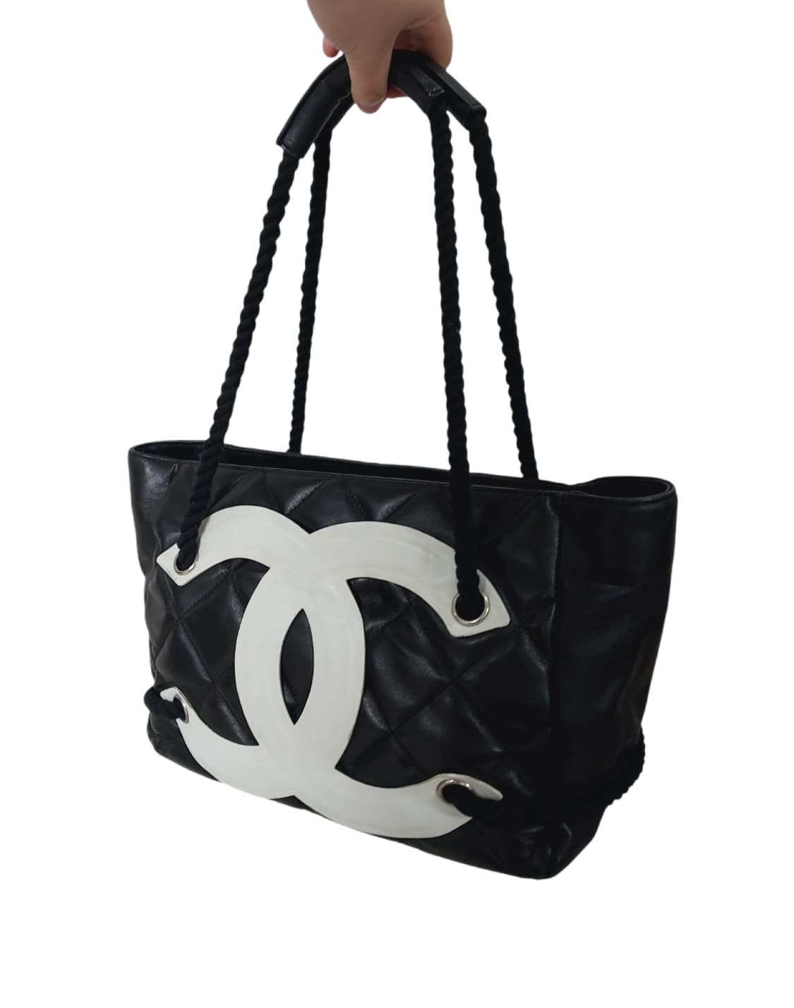 샤넬 빈티지 레어템 화이트 CC로고 숄더백 상품이미지2