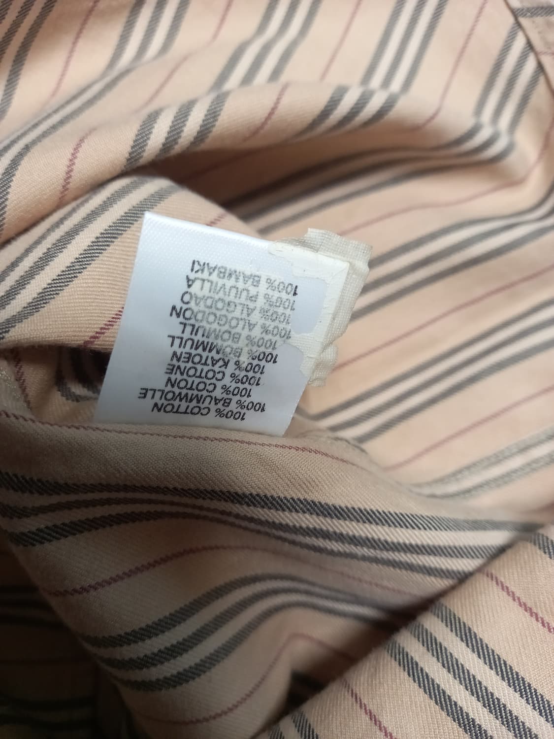 버버리 스트라이크 긴팔셔츠 L(실용105) 상품이미지5