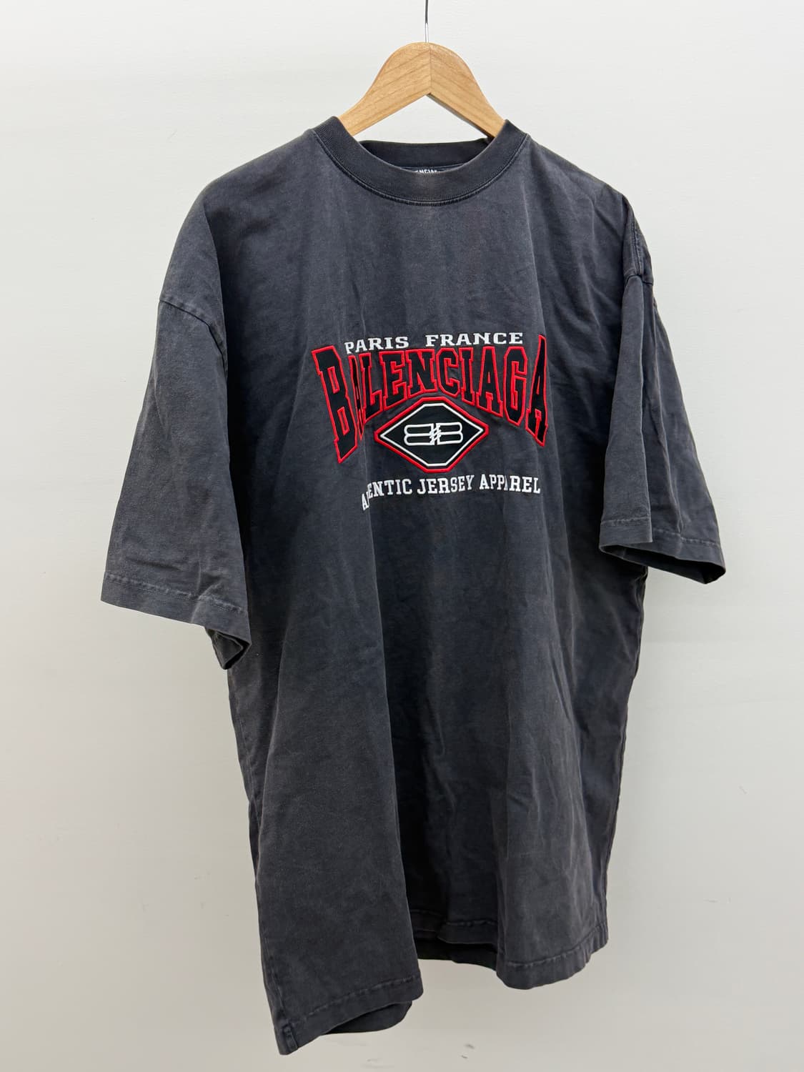 발렌시아가 어센틱 오버핏 유니섹스 반팔티XL 상품이미지1