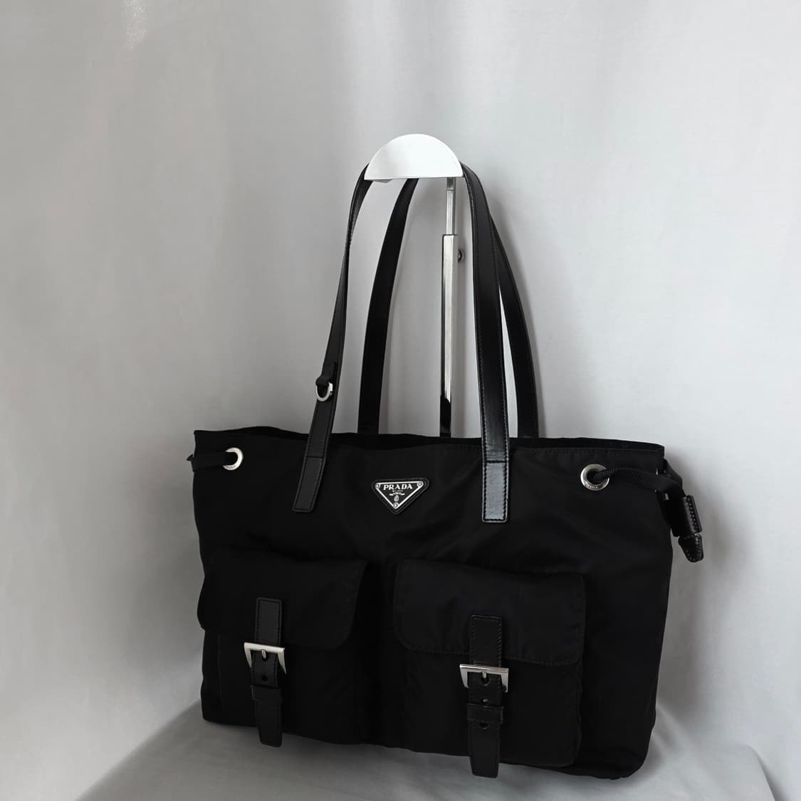 [정품 PRADA] 프라다 투포켓 나일론 숄더백 쇼퍼백 상품이미지5