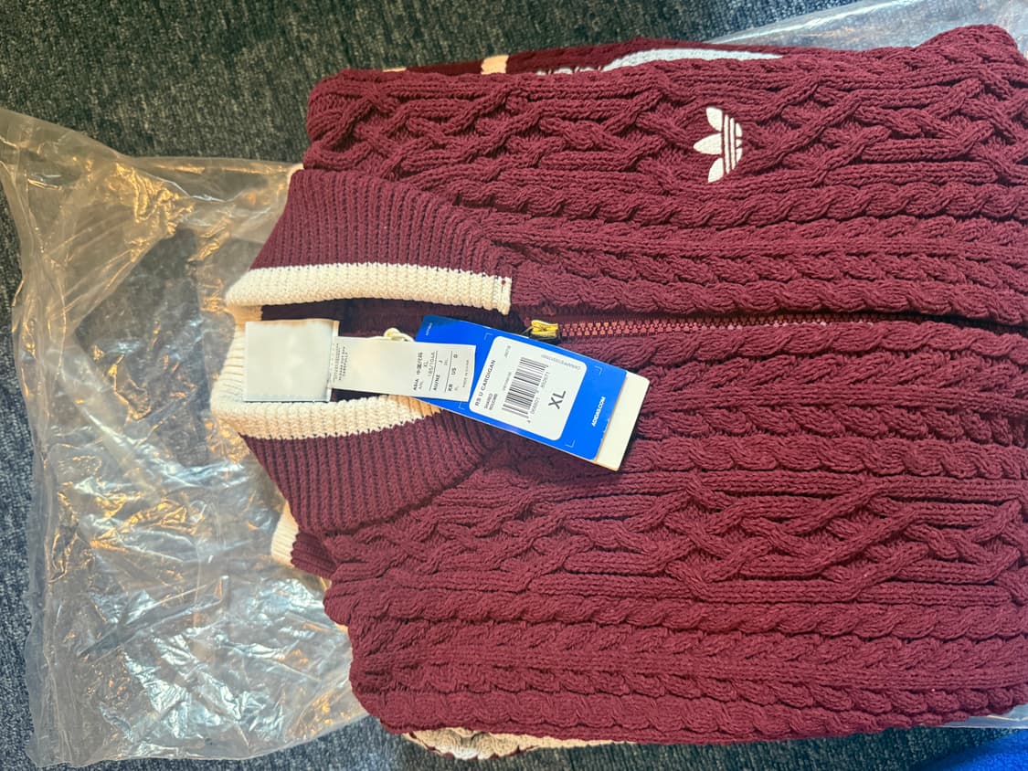 ADIDAS 오리지널 레트로 리믹스 가디건 XL 새상품  상품이미지1