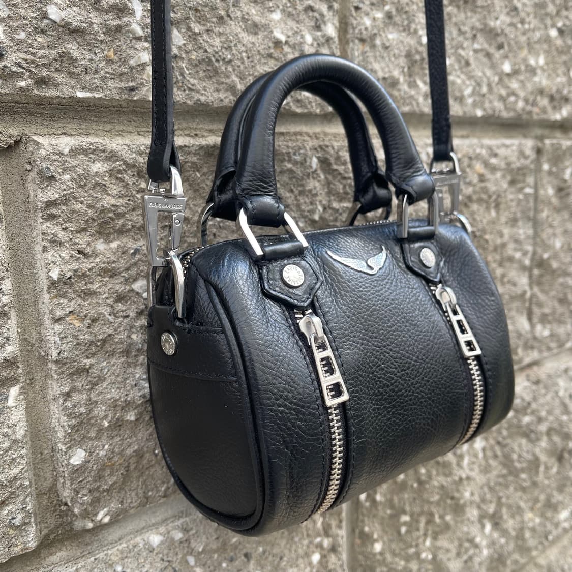 [OS] Zadig & Voltaire 블랙 레더 미니 크로스백 상품이미지3