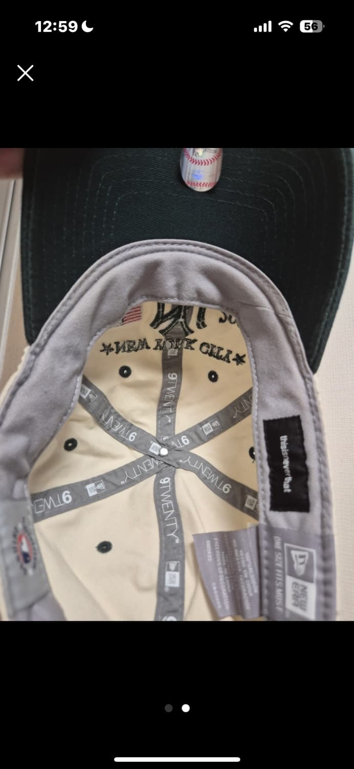 디네뎃 뉴에라 콜라보 볼캡 상태 최상 상품이미지2