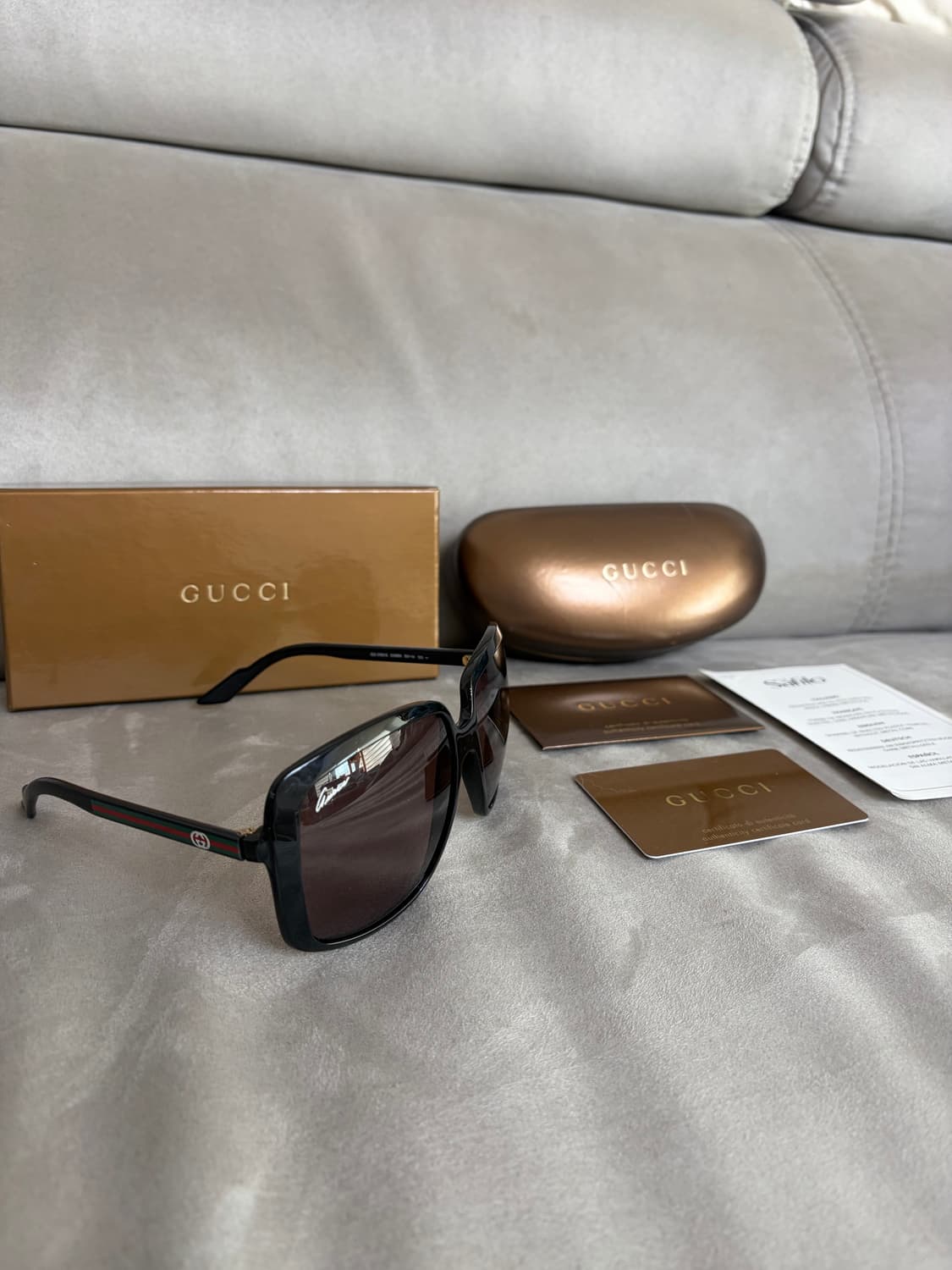 정품) 구찌 선글라스 GG3108/S 블랙 상품이미지1