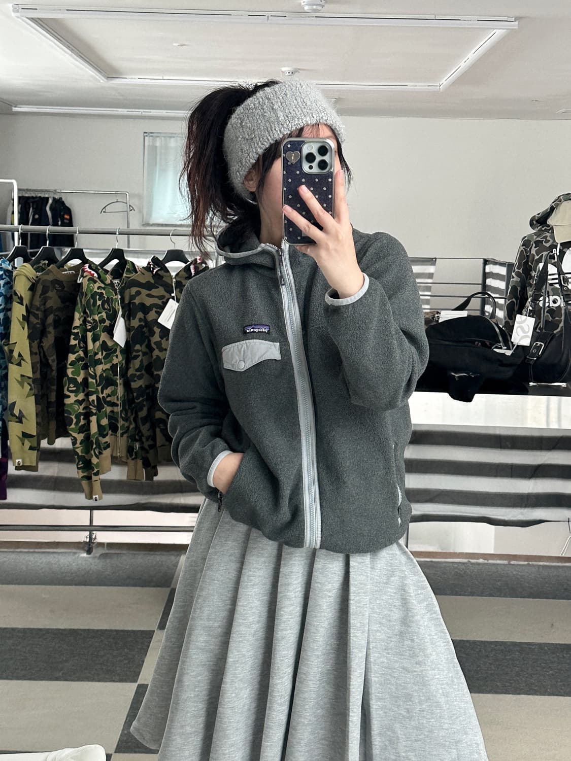 파타고니아 신칠라 그레이 플리스 후드집업  상품이미지3