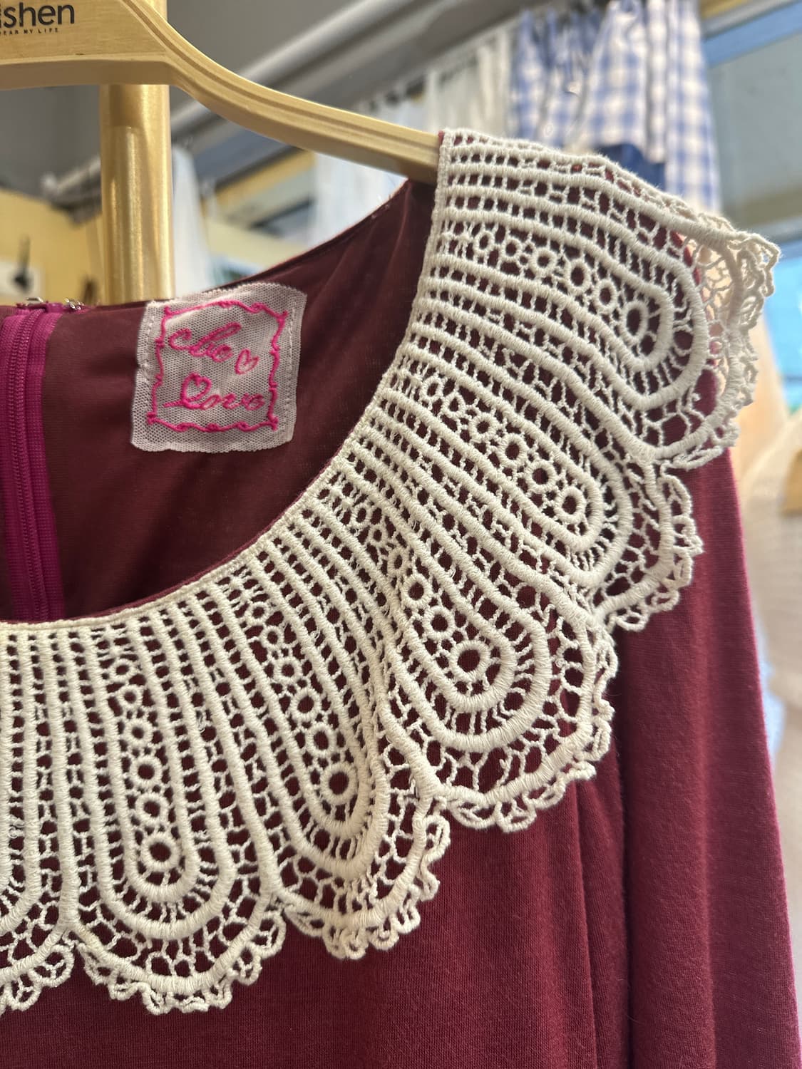 모리룩 레이스카라원피스 상품이미지3