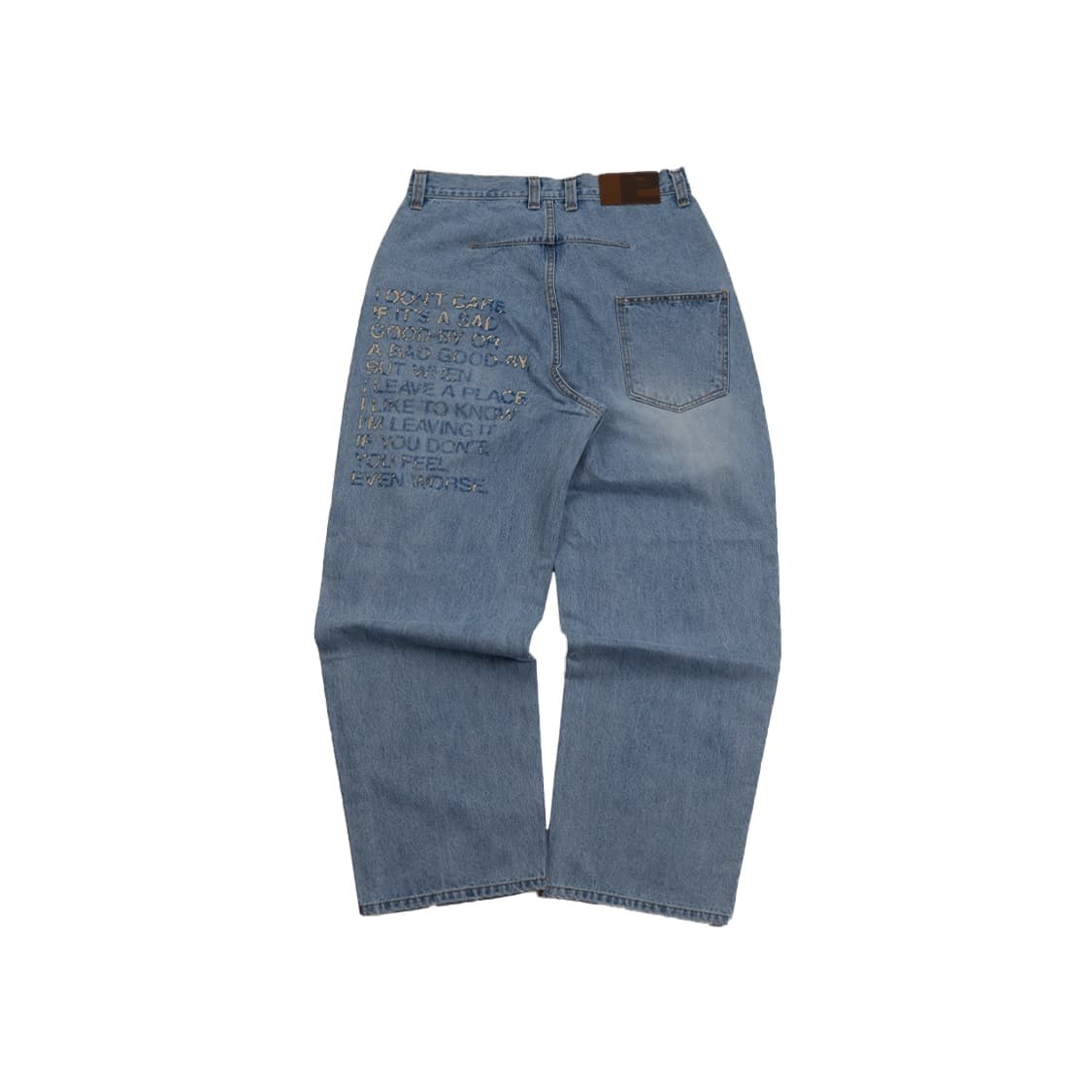 Ertr 레터 데님 팬츠 상품이미지1