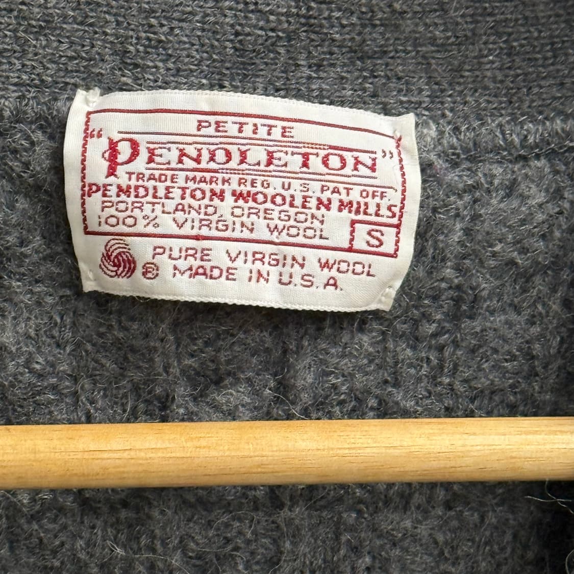 USA 펜들턴 울 니트 조끼 Petite S 상품이미지2