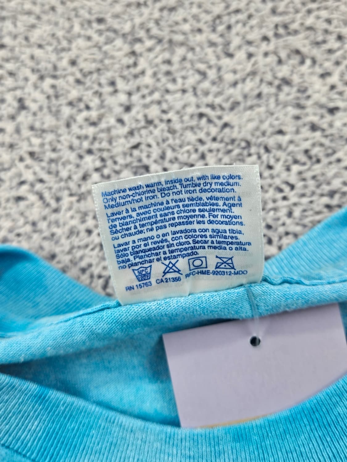 90's USA 헤인즈 싱글스티치 반팔 티셔츠 커스텀( L )/11972 상품이미지7