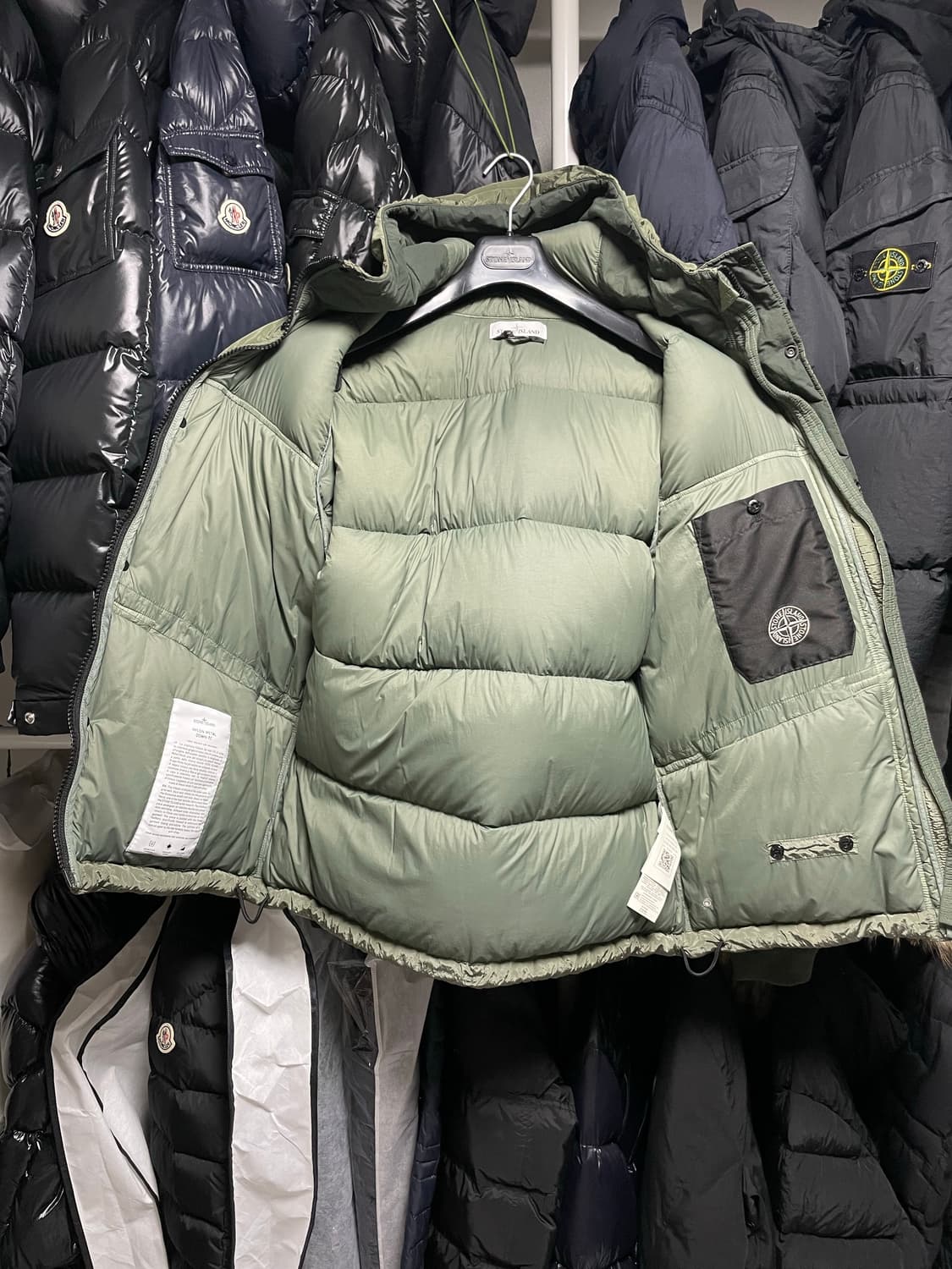 [M사이즈] 21FW 스톤아일랜드 나일론 메탈 다운 패딩 자켓 상품이미지7