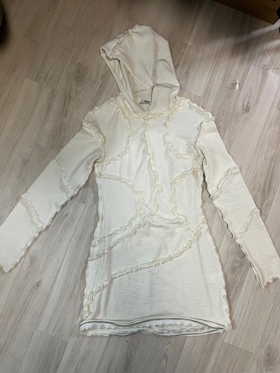 Peinture Ruffle Hood dress-Ivory 상품이미지1