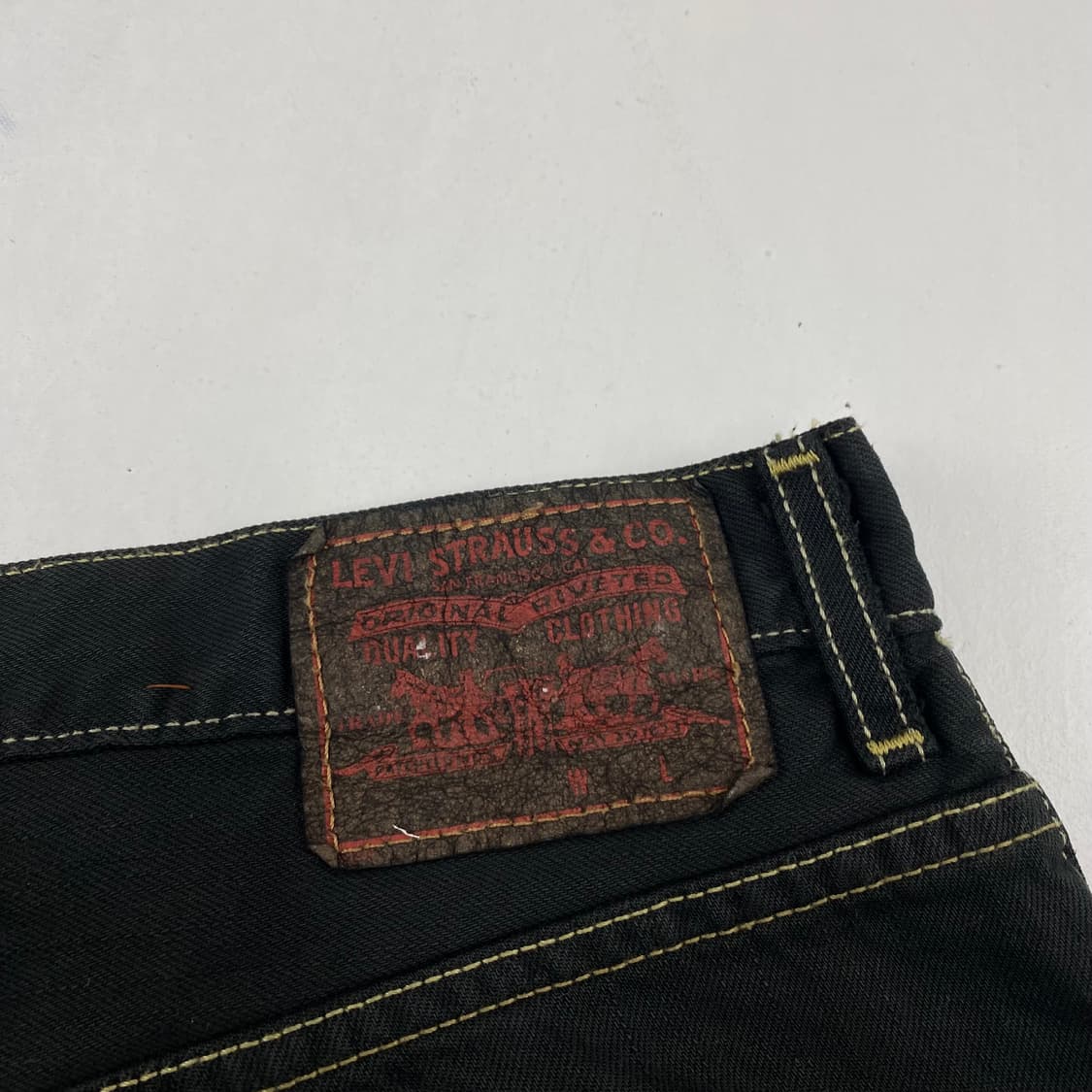 리바이스 569 루즈 스트레이트 블랙 데님 진 (34) 상품이미지6