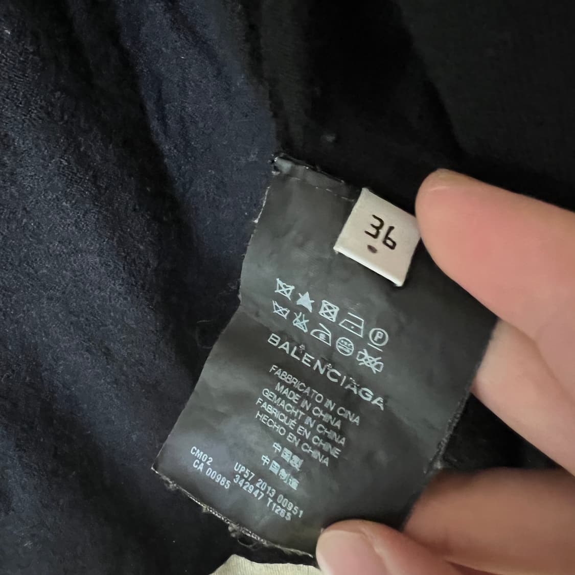 발렌시아가 블랙 니트 울 캐시미어 가디건 36 상품이미지6