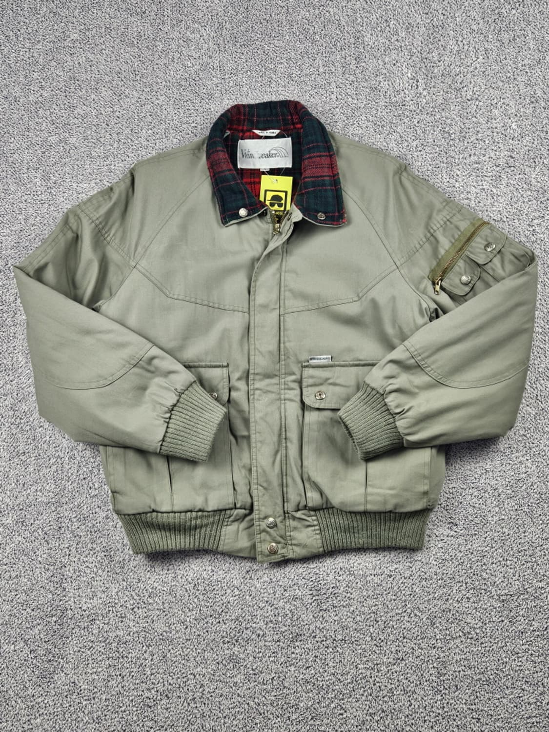 윈드브레이커 체크카라 봄버 헌팅자켓 ( M ) / 9937 상품이미지2