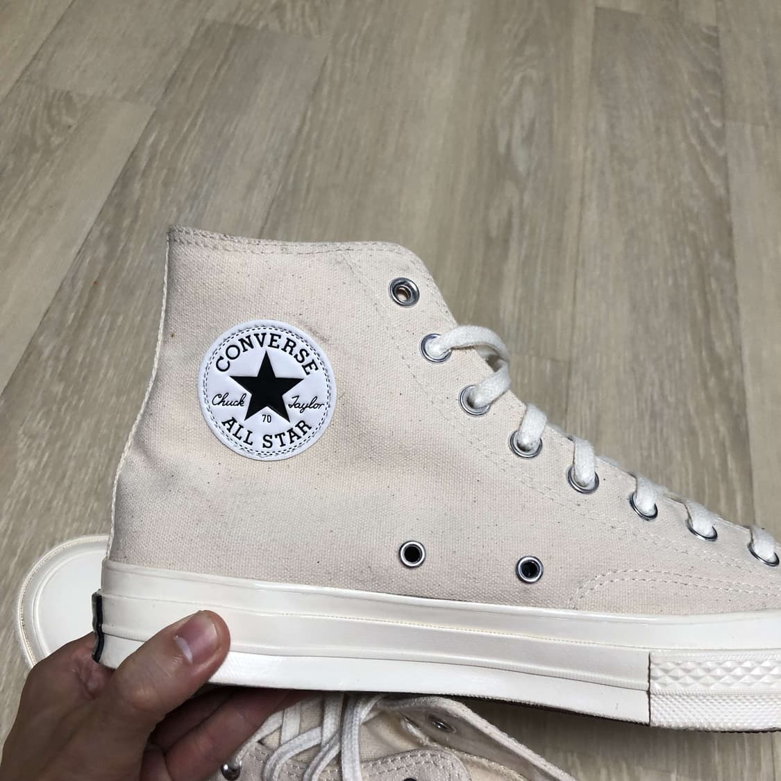 (280) 컨버스 CONVERSE 척70 하이 빈티지 캔버스 내추럴  상품이미지9