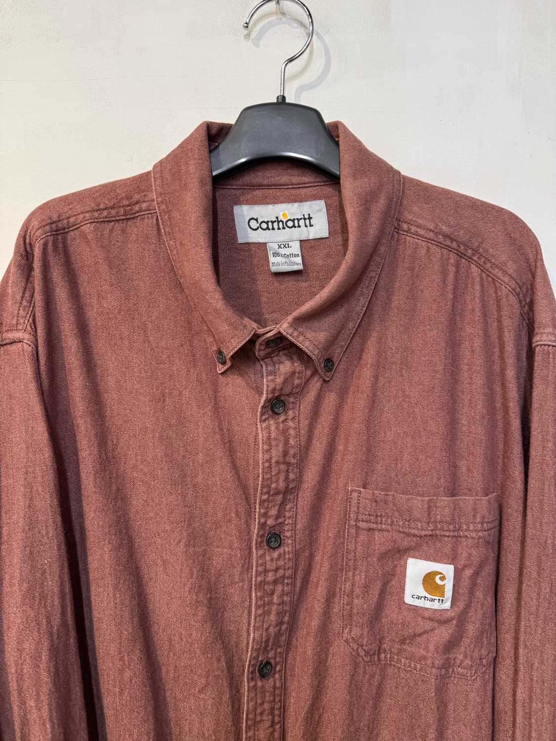 칼하트 레드브라운 긴팔셔츠 상품이미지2