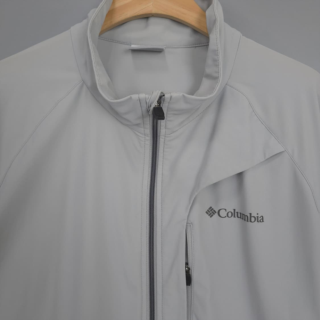 컬럼비아 Columbia 경량 소프트쉘 바람막이 자켓 라이트그레이 XXL 상품이미지2