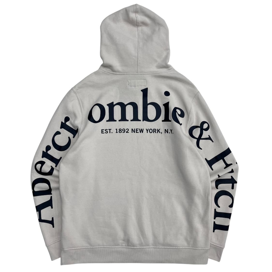 아베크롬비 백로고 아이보리 후드 XL 상품이미지5