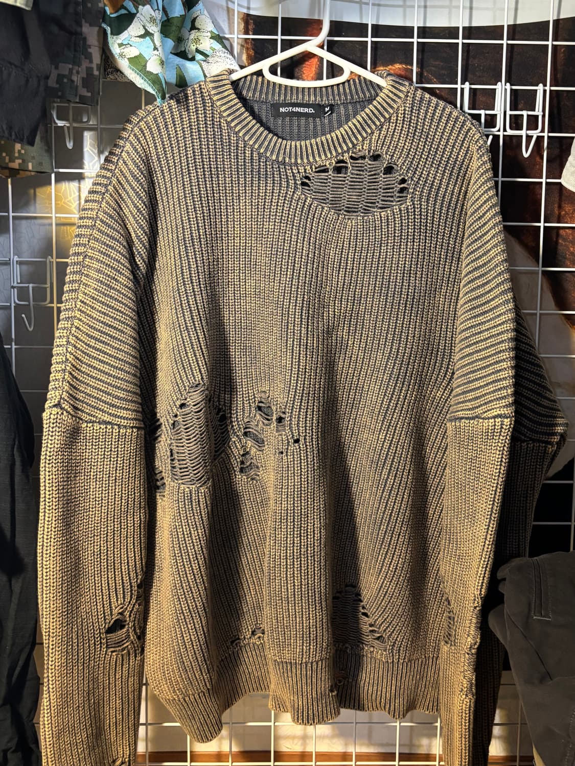 낫포너드 그런지 니트 M 상품이미지2