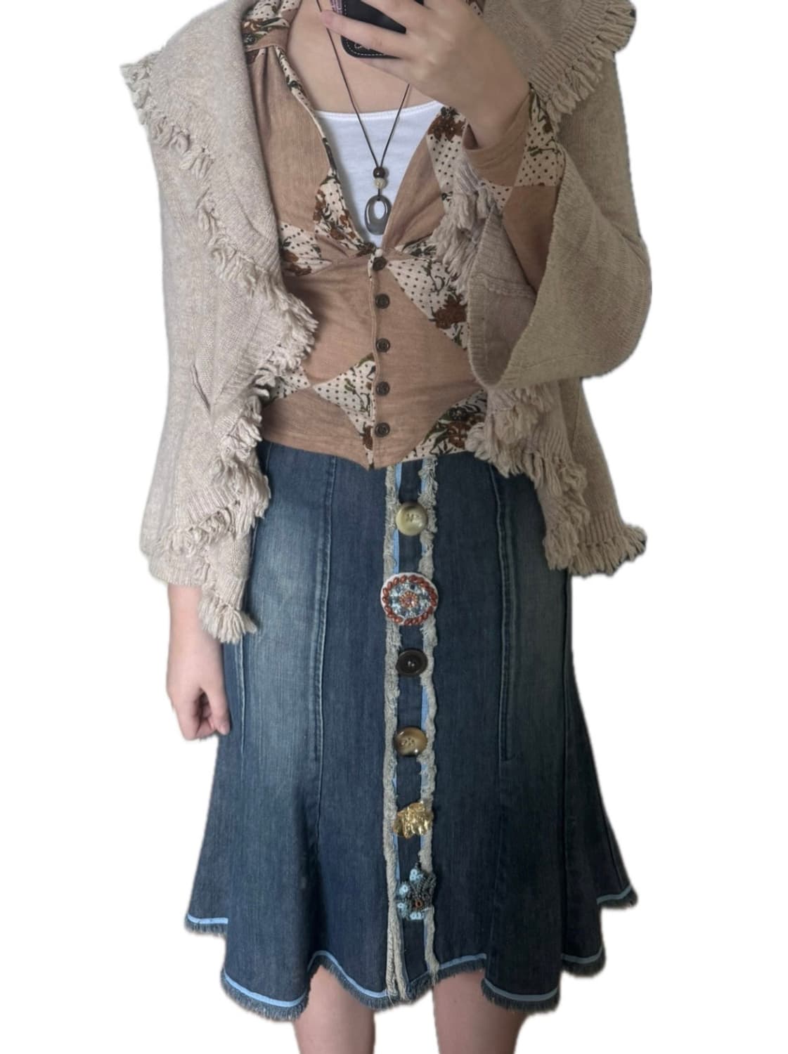 빈티지 히피 모리걸 코디 세트 상품이미지1