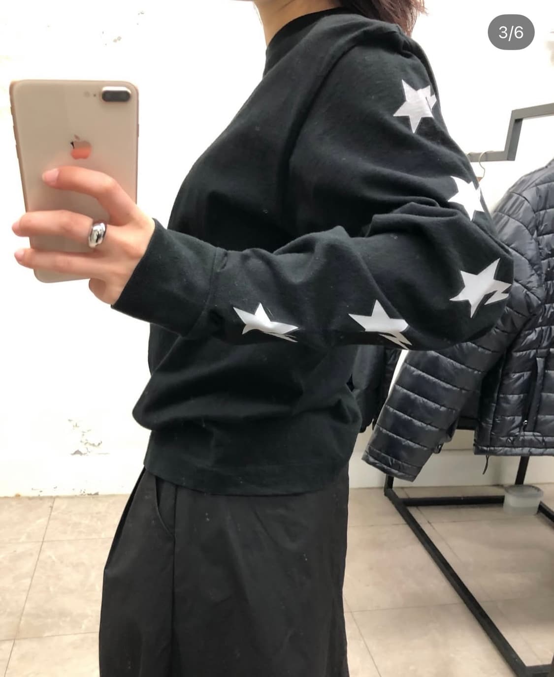 베이프 에이프 스타 롱슬리브 티셔츠 상품이미지3