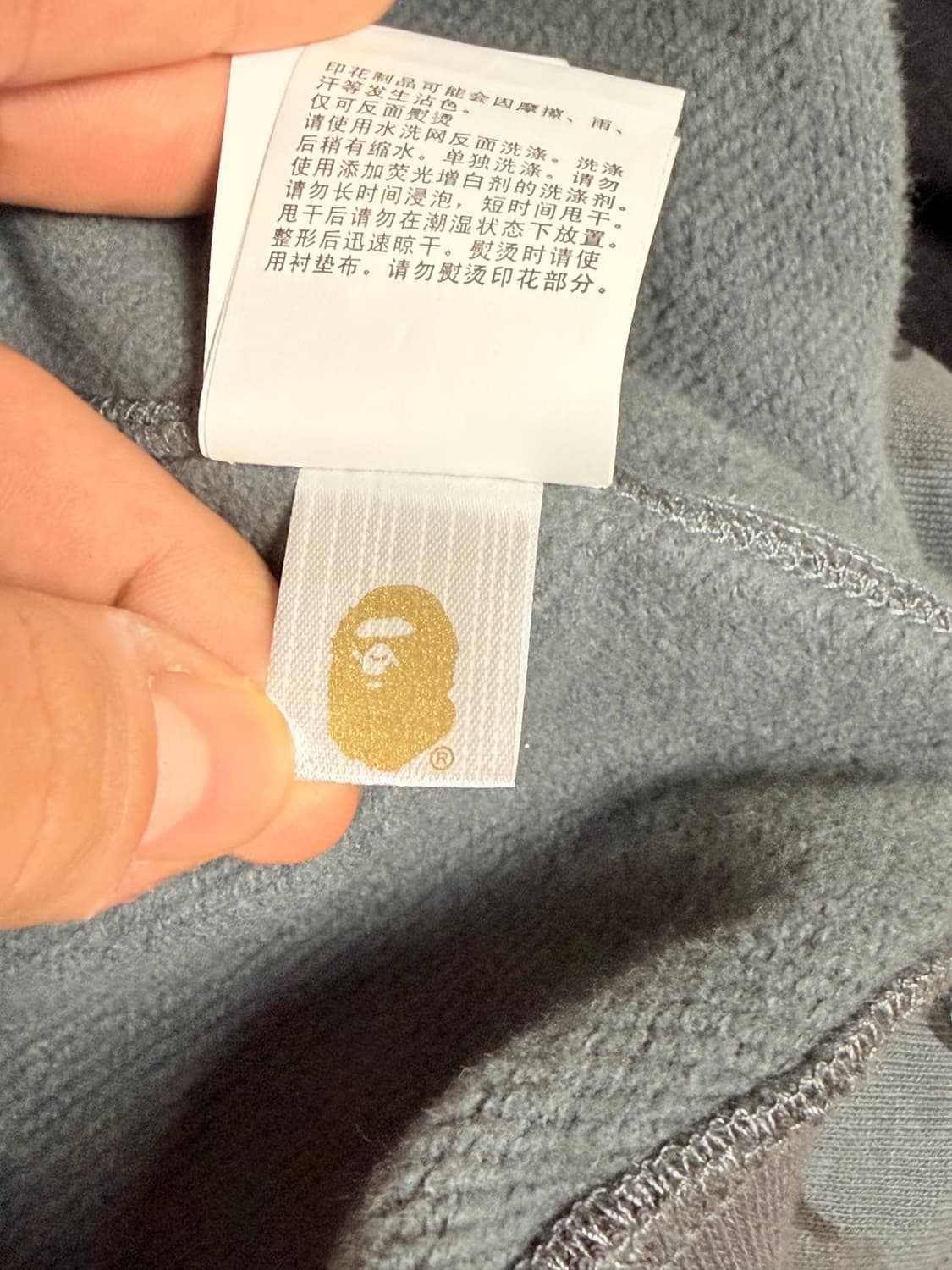 베이프 카모 샤크후드 흑계 L 상품이미지5
