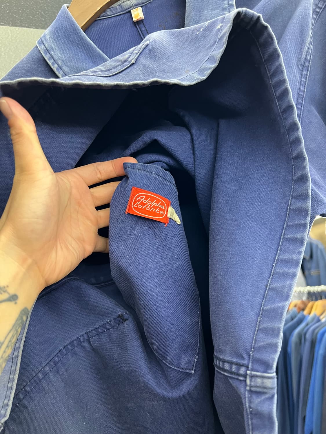 HARD FADED VINTAGE WASHING 빈티지프렌치워크자켓 상품이미지3