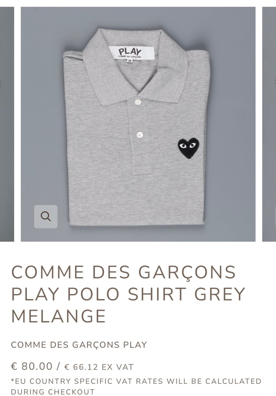 Comme des Garçons Play 반팔 폴로 셔츠 상품이미지1