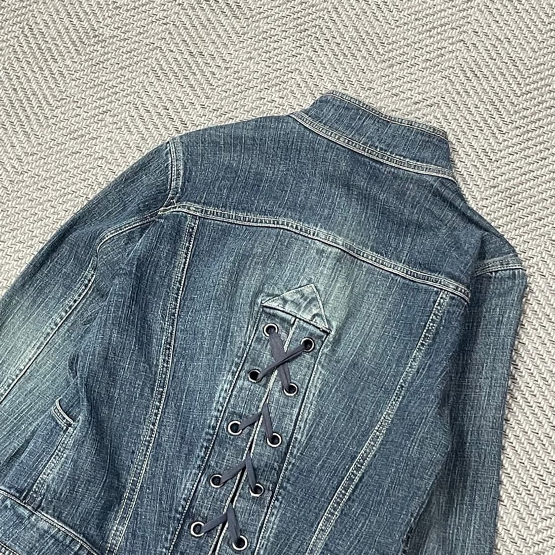 라젤로 하이넥 데님 자켓 v0081 상품이미지4