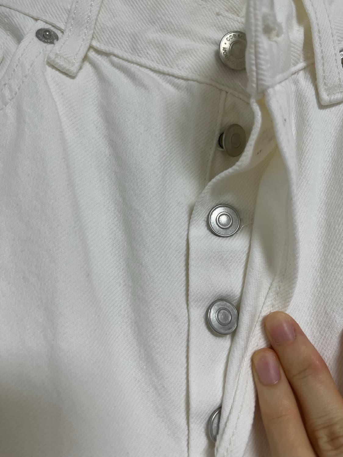 코스 화이트 데님 버뮬라팬츠 상품이미지3