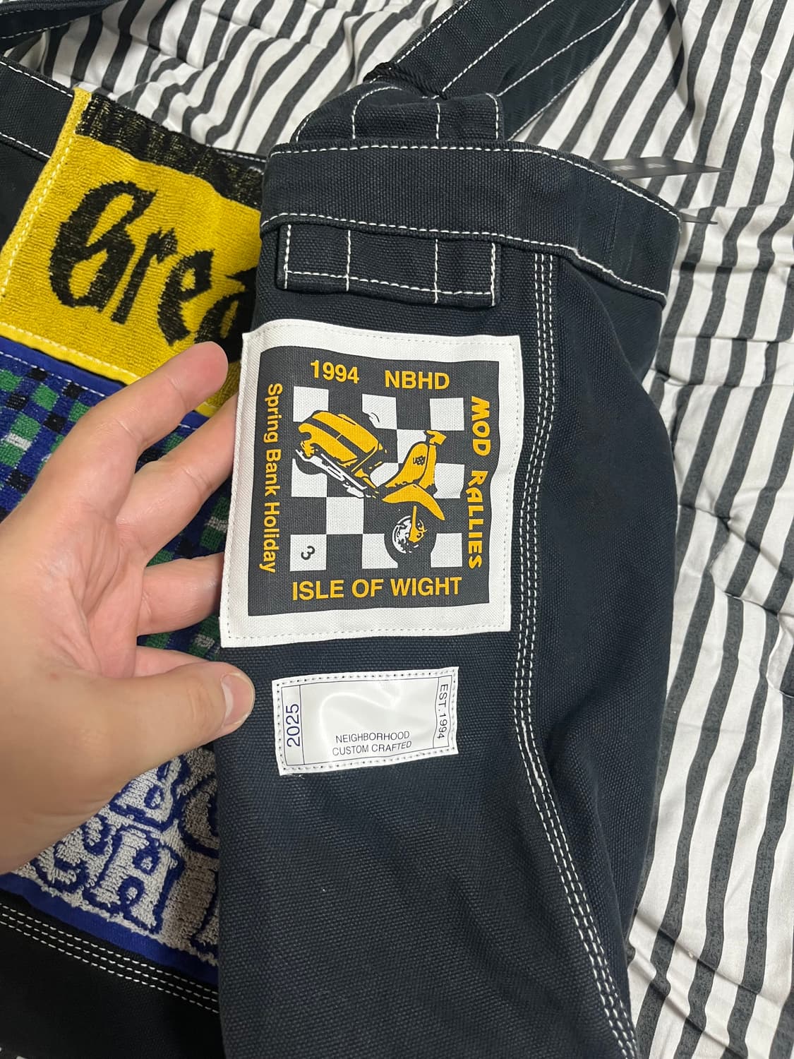 (새제품) NEIGHBORHOOD 네이버후드 뉴스페이퍼 백 블랙  상품이미지3