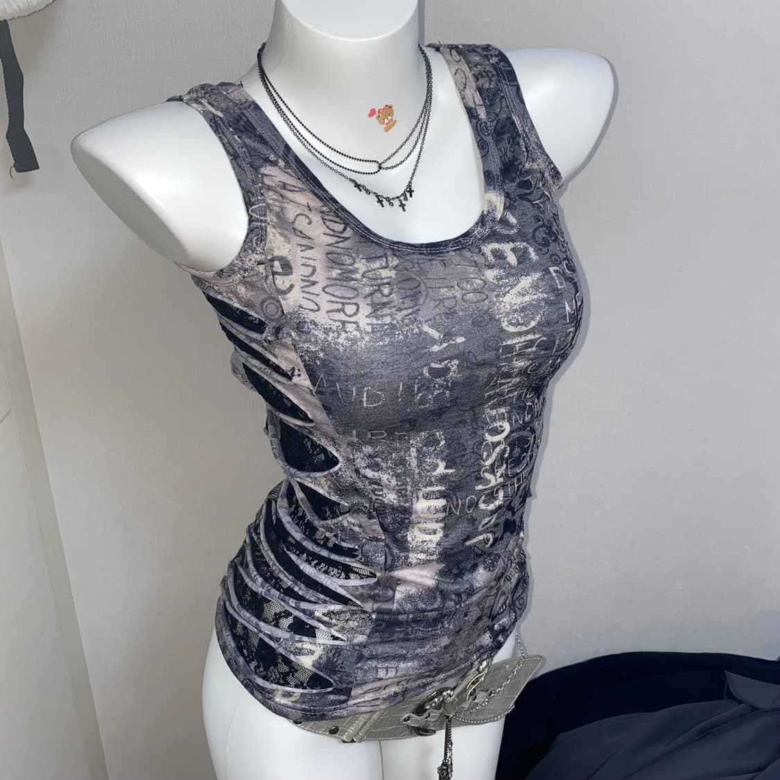 일렉트릭엔젤 나시 펑크 y2k 빈티지 고스 락시크 상품이미지1