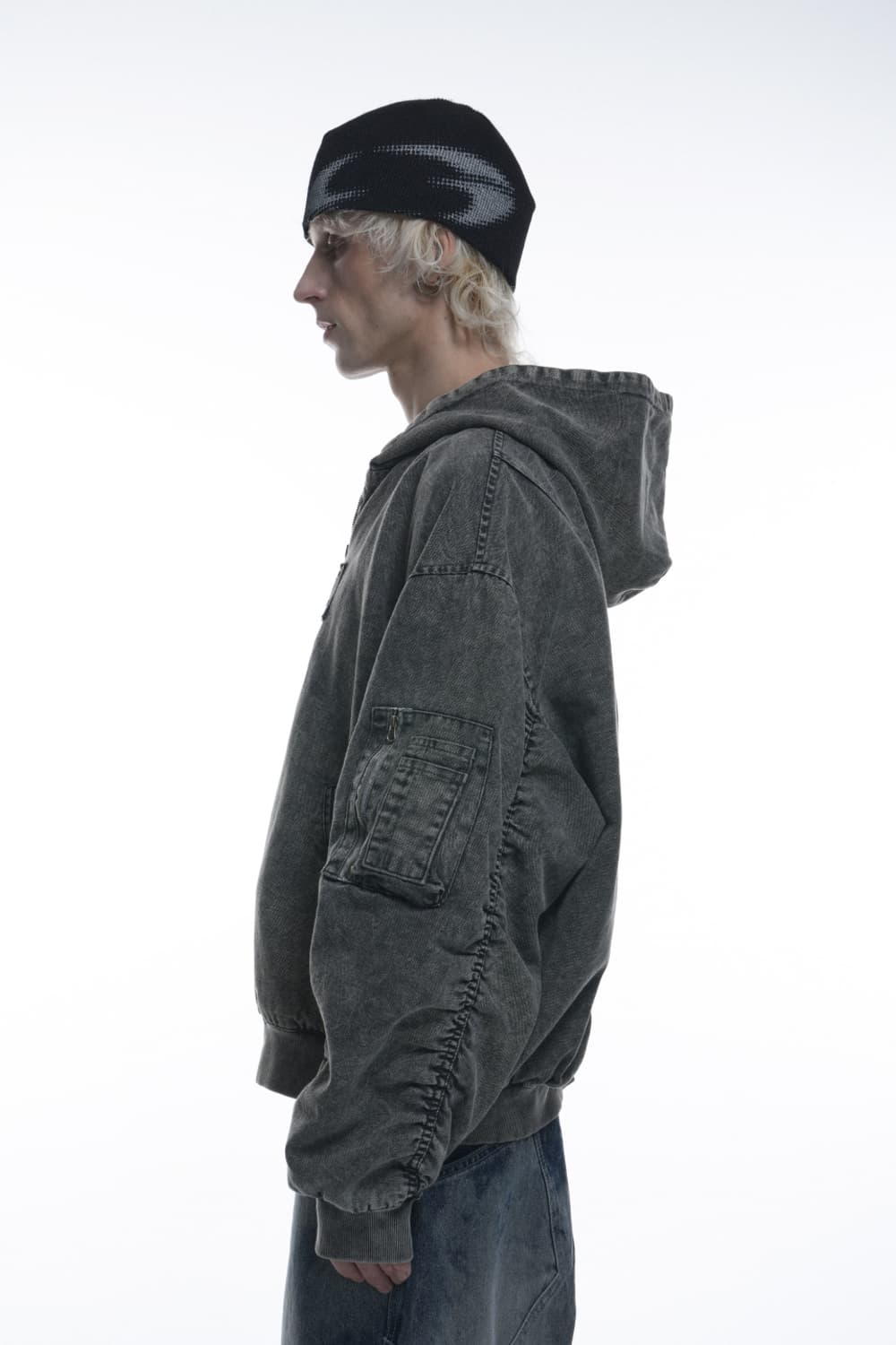 그레일즈 24FW 가먼트다잉 후드 마원 MA-1 상품이미지2