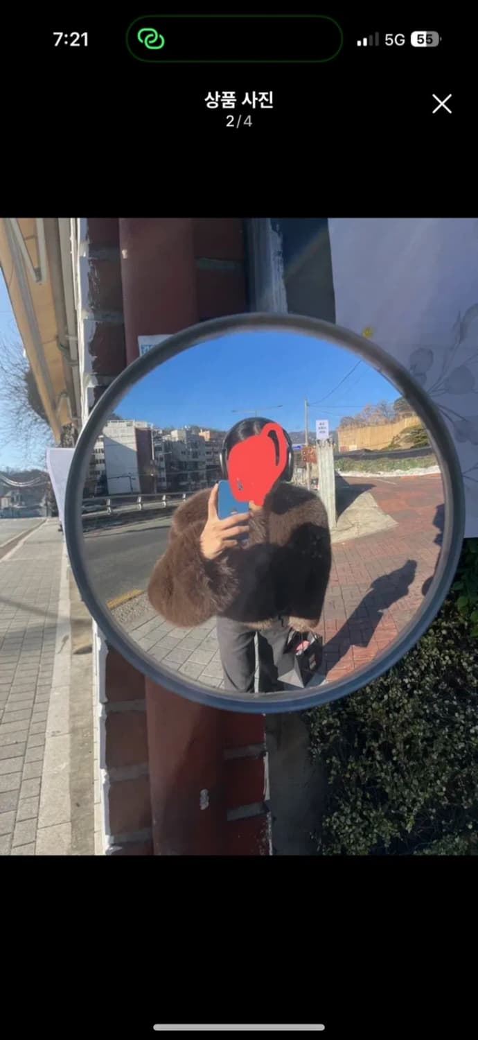 유명도매처 놉 브라운 퍼자켓 크롭자켓 상품이미지2