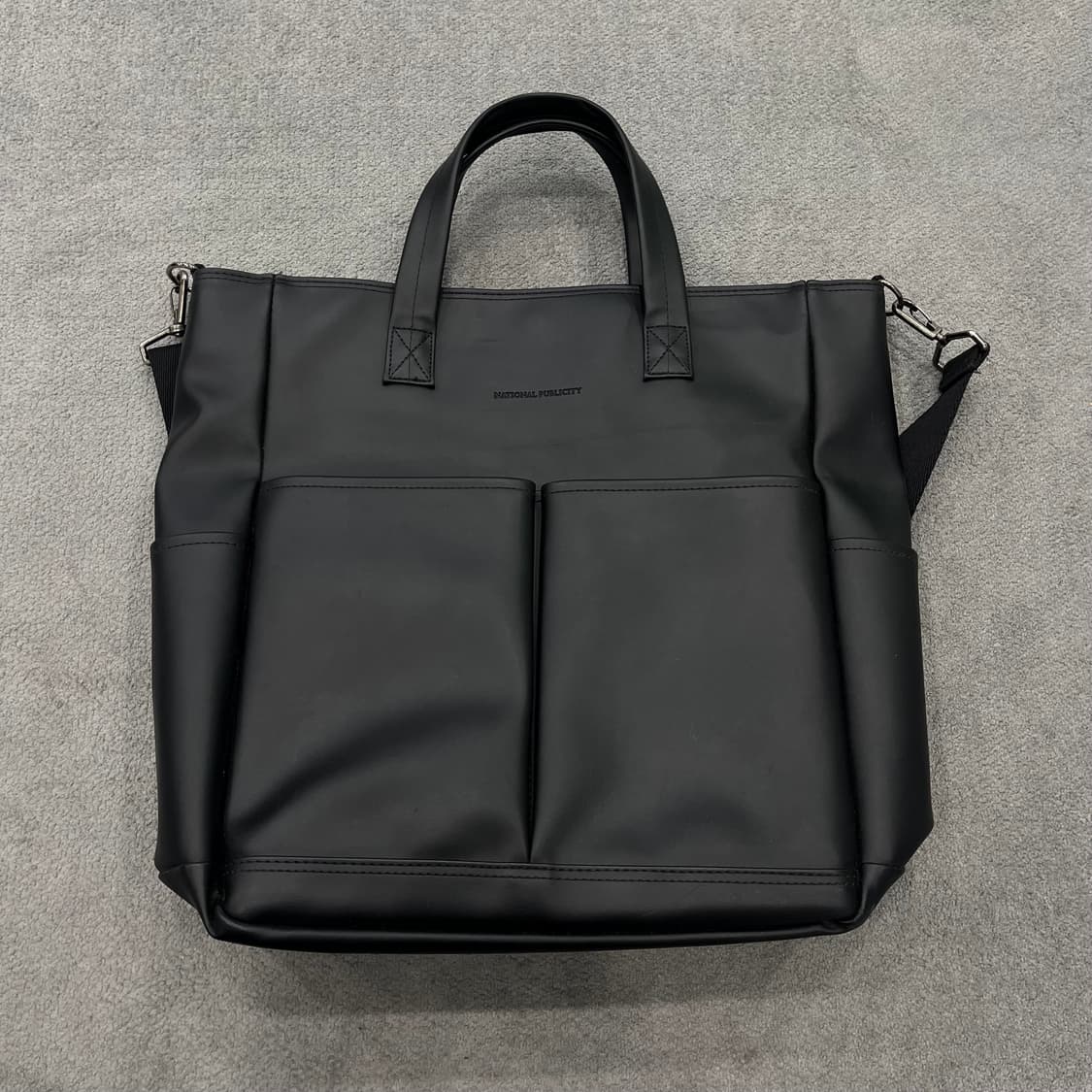 NATIONAL PUBLICITY 블랙 토트백 숄더백 상품이미지1
