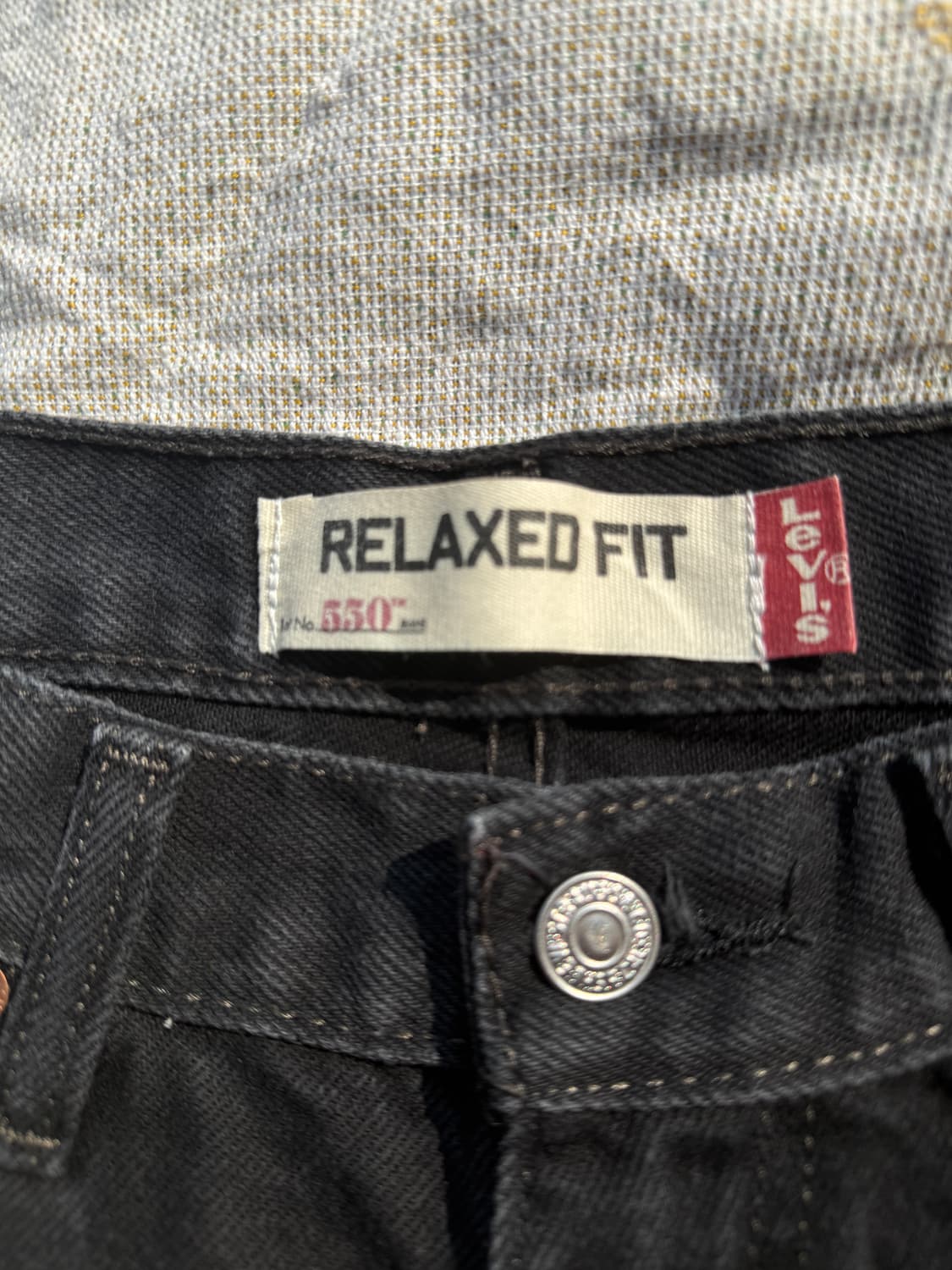 리바이스 550 흑청 33/32 상품이미지3