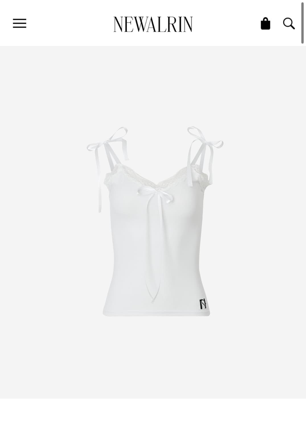 미개봉 뉴얼린 리본 레이스 슬리브리스  상품이미지1