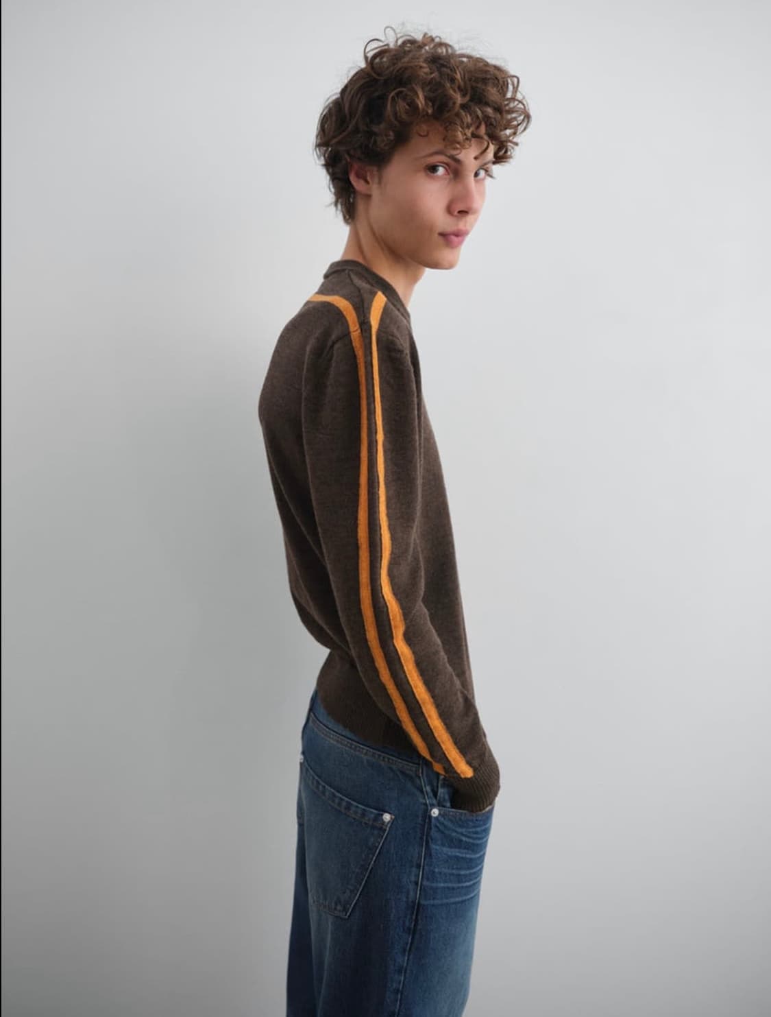 gimaguas sports jumper knit brown  상품이미지2