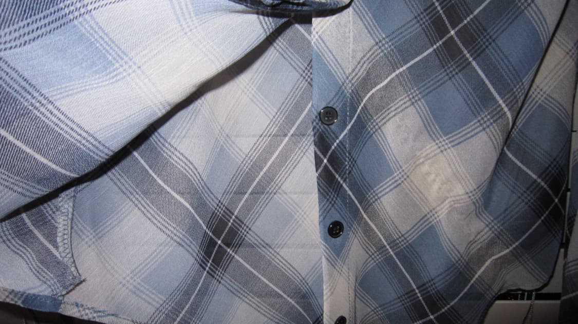 Check patern seethrough shirt 상품이미지3