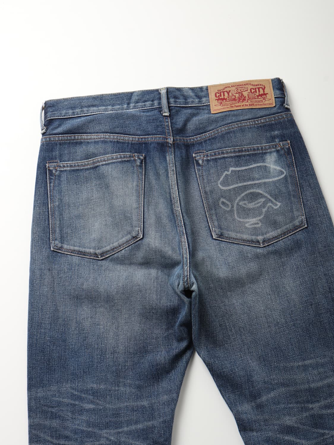 A BATHING APE Ape Head Print Denim Pants 상품이미지10