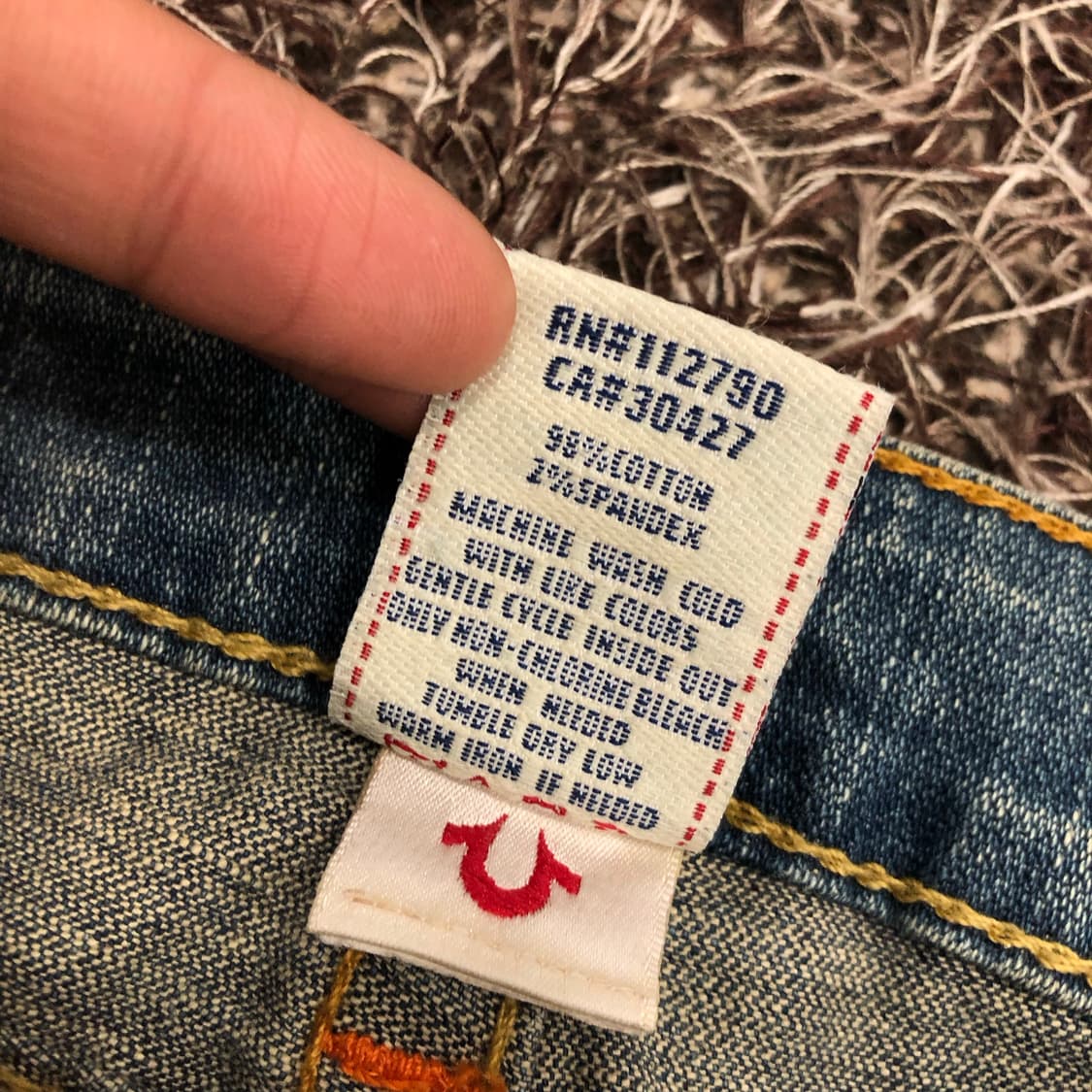 트루릴리전 Billy 빌리 워싱 디스 데님 팬츠 상품이미지7