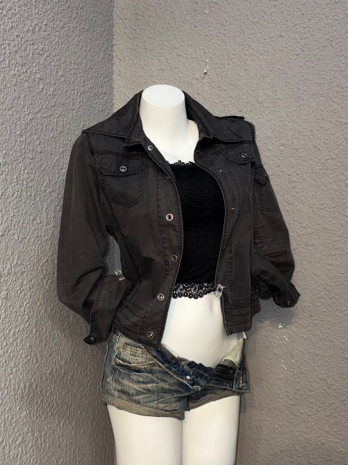 자수 스냅 셔츠 상품이미지3