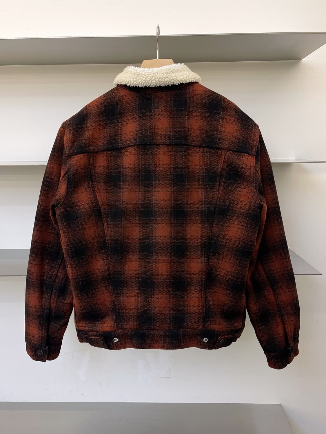 리바이스 타탄 체크 쉐르파 트러커 자켓 상품이미지5