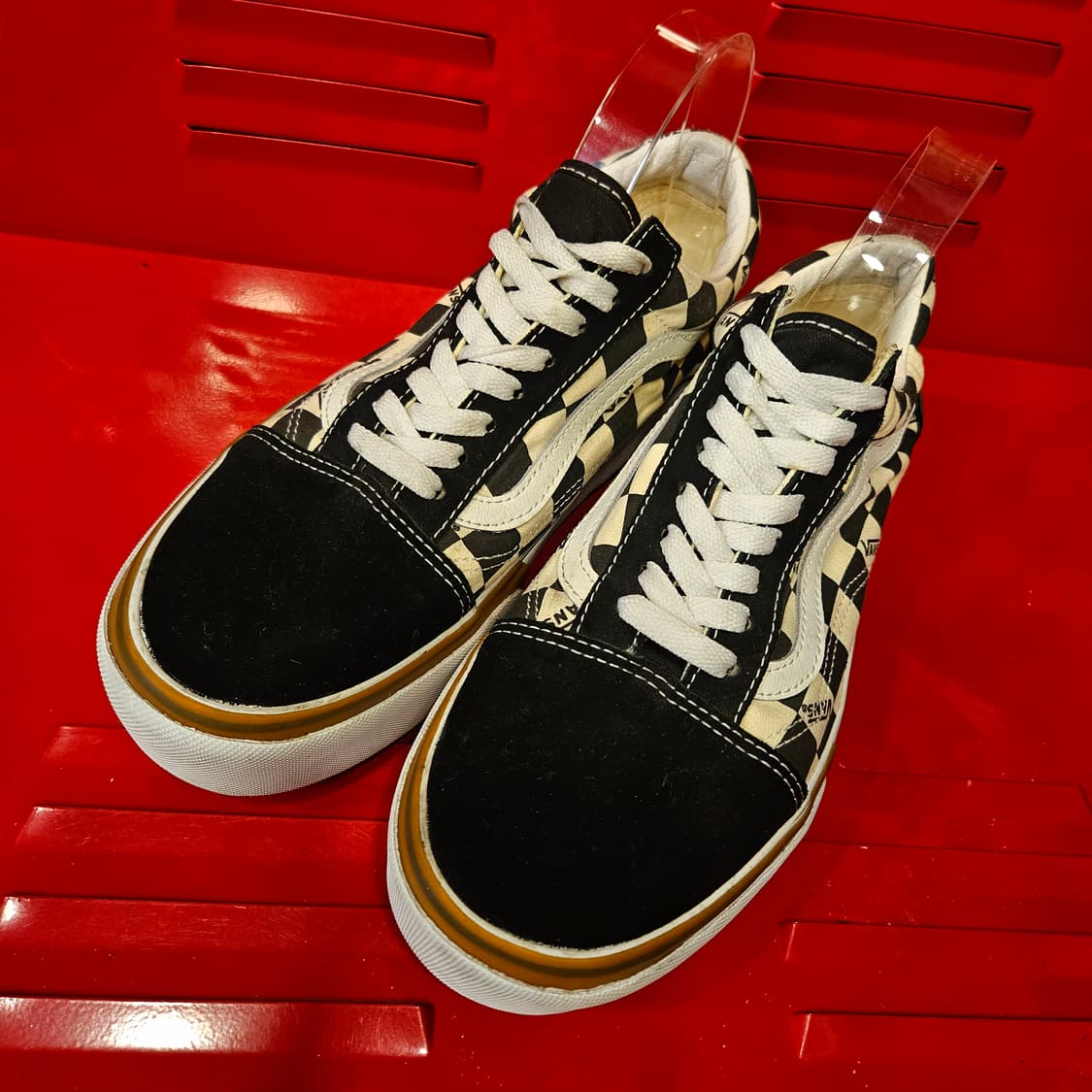 (거의새거)반스(Vans) 스택드 체커보드 스니커즈 260size 상품이미지2