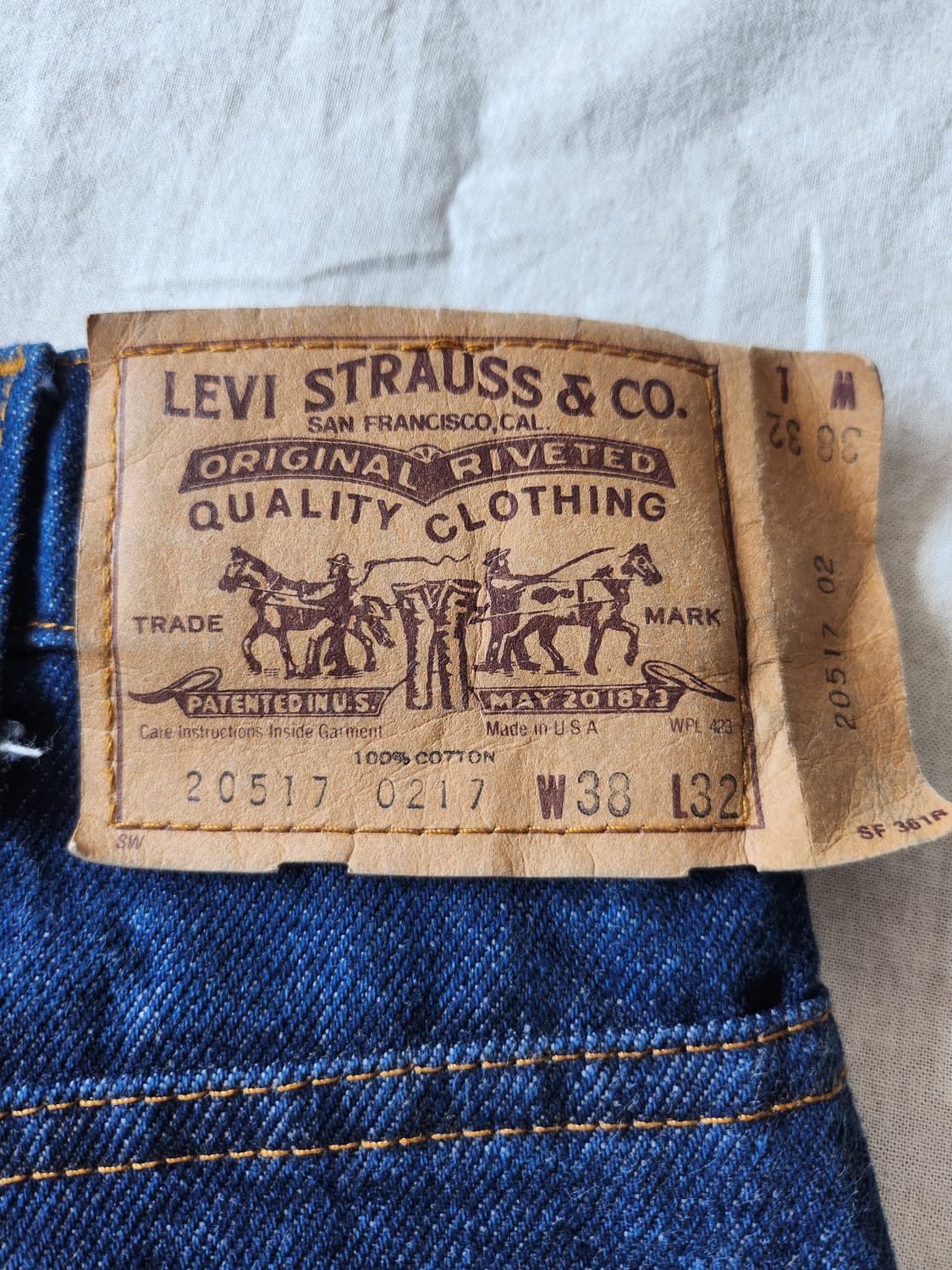 80s levis 20517-0217 orange tab 상품이미지7
