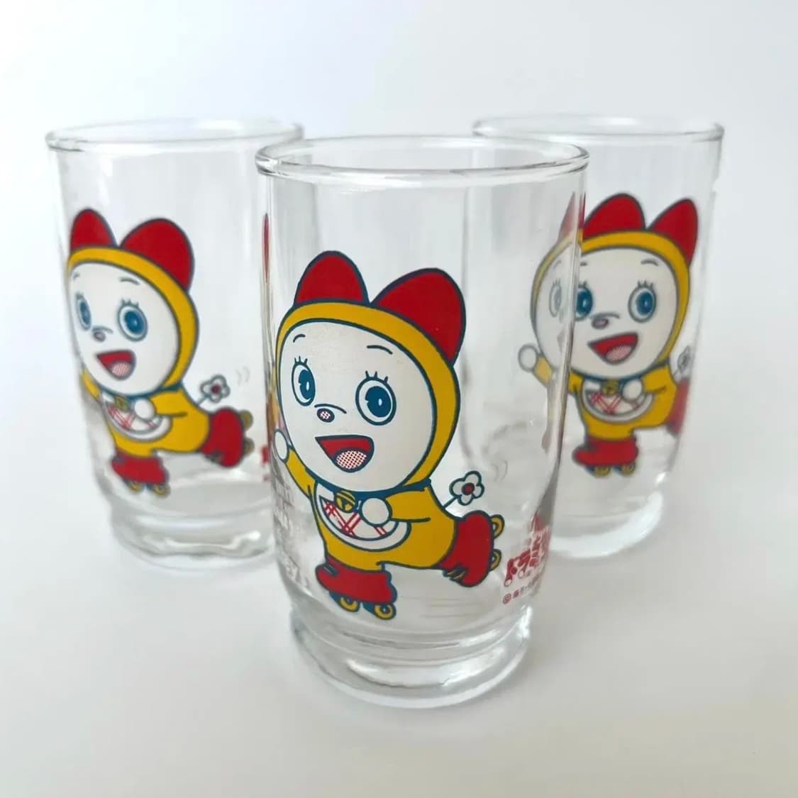 빈티지 고전 도라에몽 도라미짱 유리컵 글라스 산리오 키티 디즈니 상품이미지1