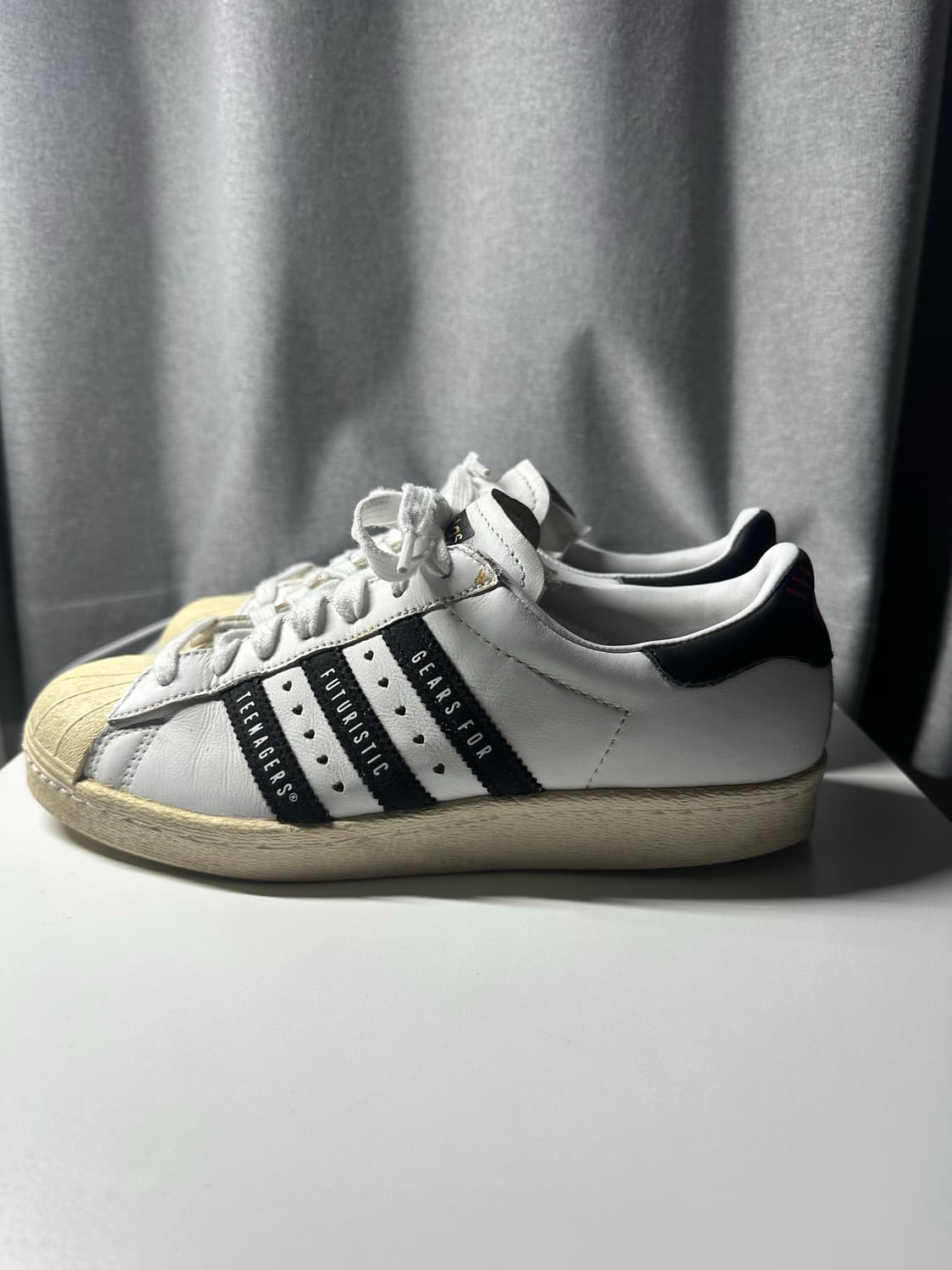 아디다스x휴먼메이드 슈퍼스타 화이트블랙 상품이미지6