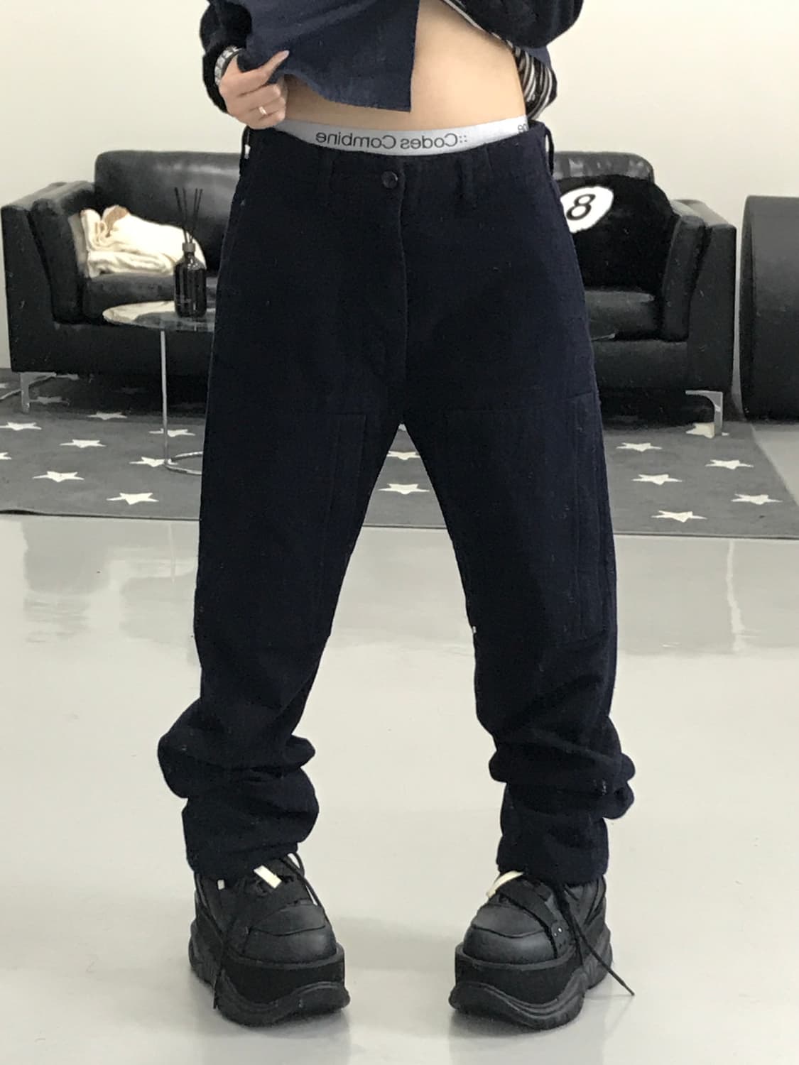 엔지니어드 가먼츠 네이비 울 팬츠 상품이미지1