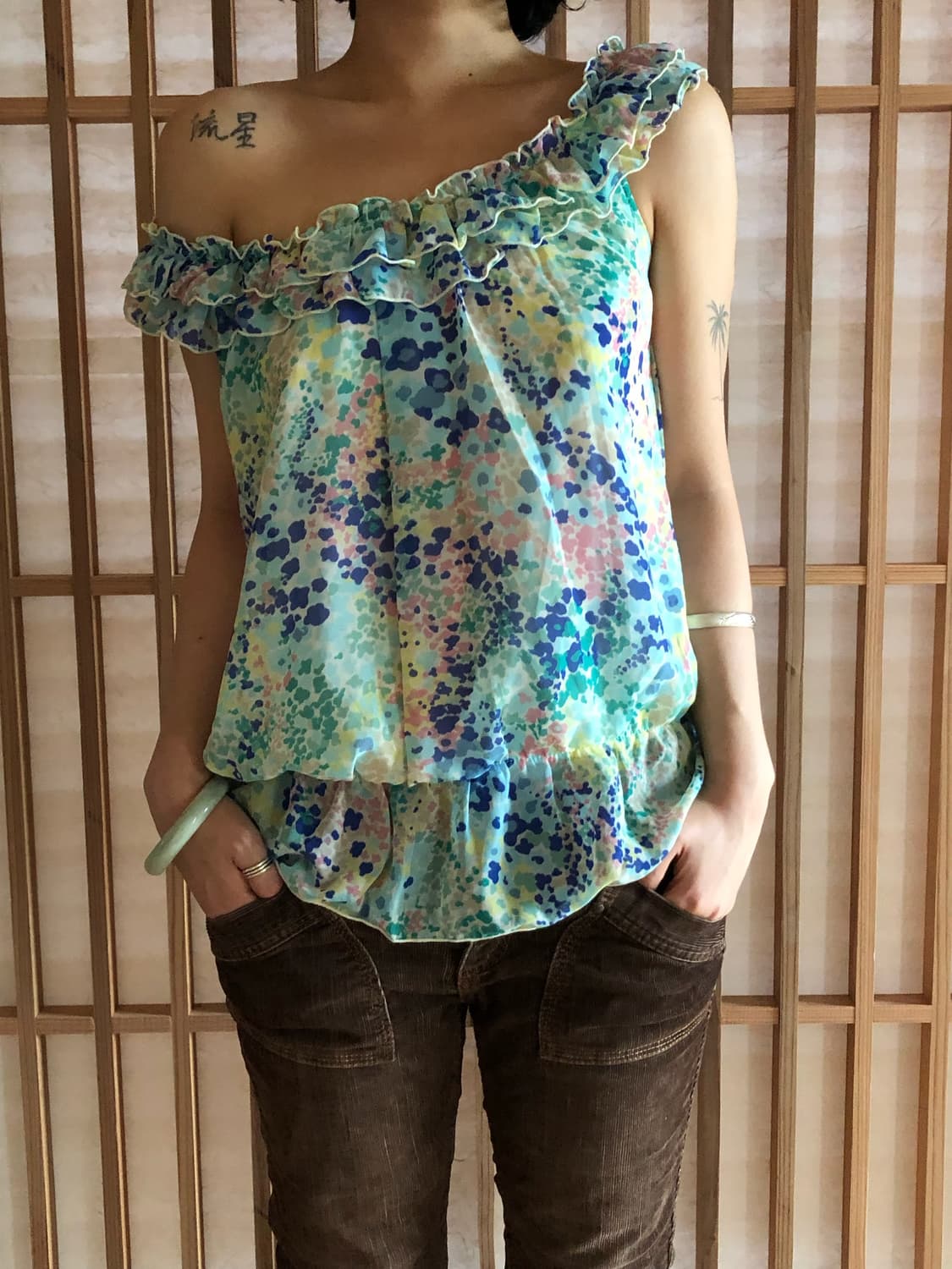 frill pattern top  상품이미지4